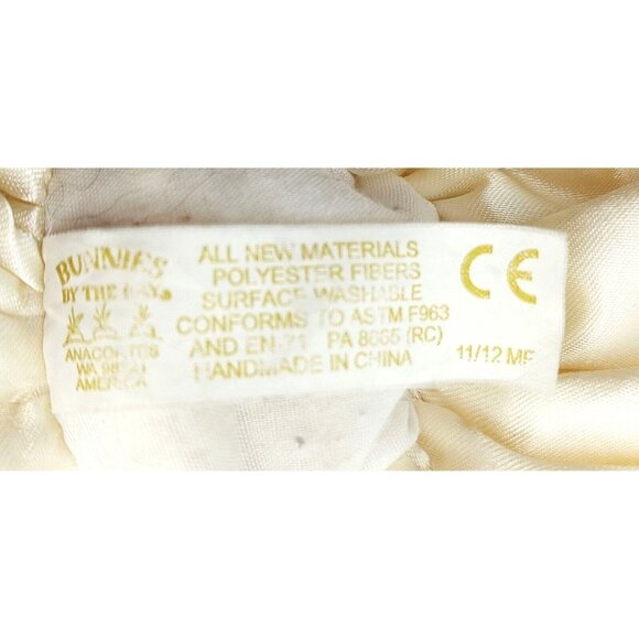 Bunnies By The Bay Yellow Chick Lovey Security Blanket Lovey 15" Embroidered - Picture 7 of 7